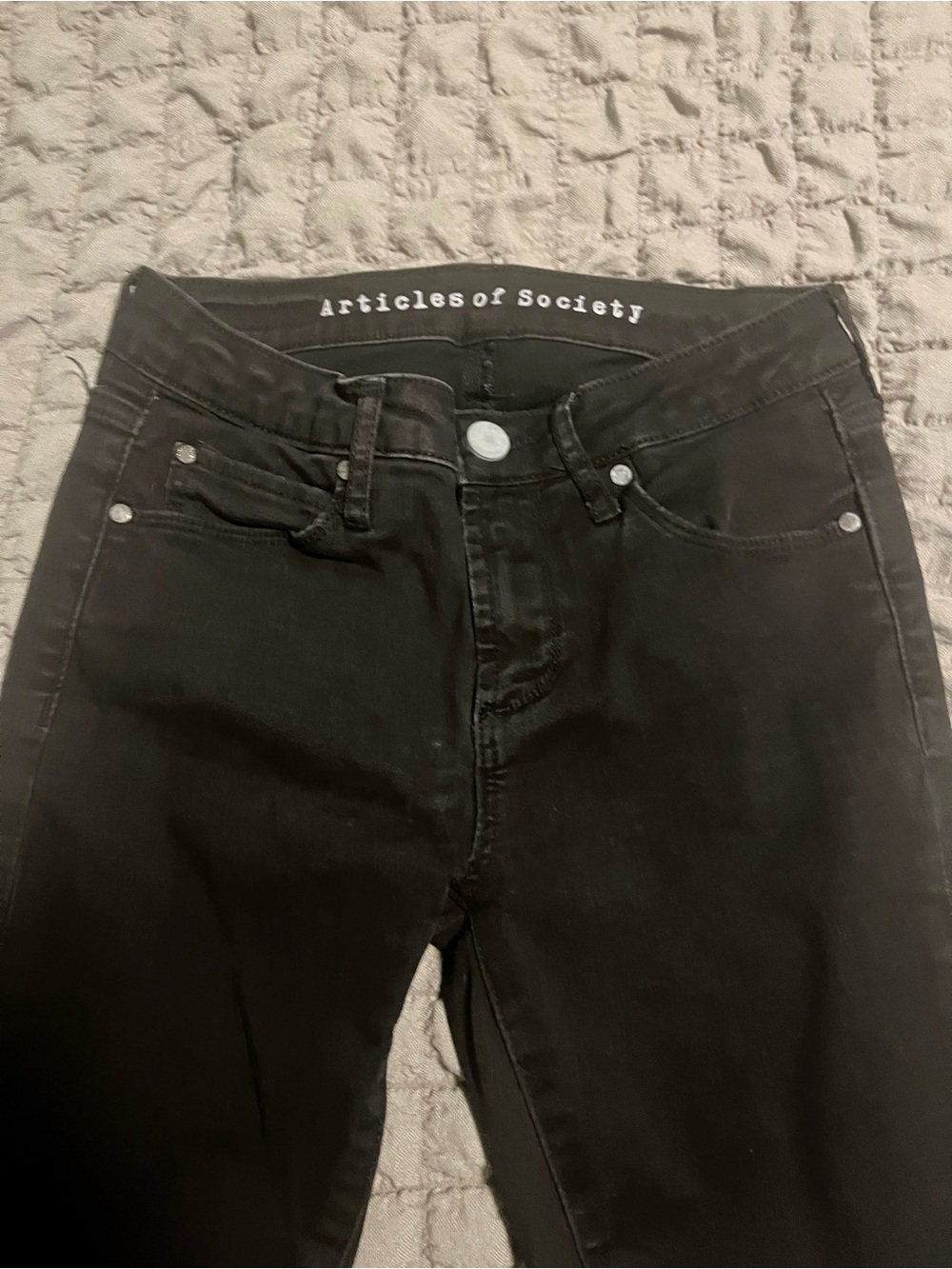 Articles Of Society Black High-Rise Slim Jeans